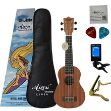 Load image into Gallery viewer, Aiersi Brand 21 Inch mahogany Soprano student beginner Ukulele High quality Ukelele