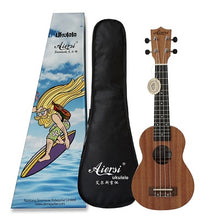 Load image into Gallery viewer, Aiersi Brand 21 Inch mahogany Soprano student beginner Ukulele High quality Ukelele
